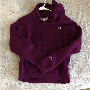 Champion Reverse Weave Purple Burgundy Hoodie